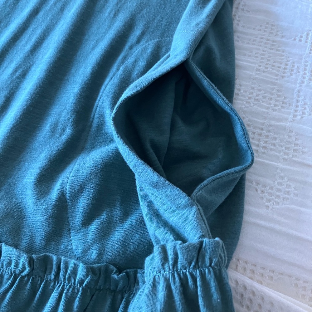 COTTON BLEU Sage Green Boxy Cotton Dress Size S (could fit M) - Picture 9 of 11